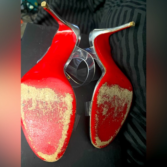 Authentic Christian Louboutin Clear Strap Heels - Picture 11 of 17